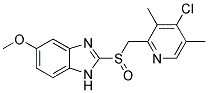 5-METHOXY-2-[[(4-CHLORO-3,5-DIMETHYLPYRIDIN- 2-YL)METHYL]SULPHINYL]-1H-BENZIMIDAZOLE Struktur