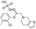 METHYL (+/-)-(O-CHLOROPHENYL)-4,5-DIHYDROTHIENO-[2,3-C]PYRIDINE-6(7H)-ACETATE HYDROGEN SULPHATE Struktur