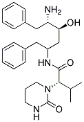 (S)-N-[(2S,4S,5S)-5-AMINO-4-HYDROXY-1,6-DIPHENYLHEXAN-2-YL]-3-METHYL-2-(2-OXOTETRAHYDROPYRIMIDIN-1(2H)-YL)BUTANAMIDE Struktur