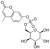 4-METHYLUMBELLIFERYL B-D-GALACTOPYRANOSIDE-6-SULFATE Struktur