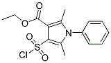 ETHYL 3-CHLOROSULPHONYL-2,5-DIMETHYL-1-PHENYLPYRROLE-4-CARBOXYLAT Struktur