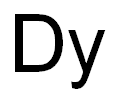 DYSPROSIUM PIECES, 99.9% (REO) Struktur