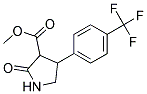 3-METHOXYCARBONYL-4-(4`-TRIFLUOROMETHYLPHENYL)-2-PYRROLIDINONE Struktur