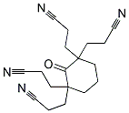 2-oxo-cyclohexane-1,1,3,3-tetrapropionitrile  Struktur