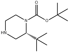 (R)-1-Boc-2-Tert-Butyl-Piperazine Struktur