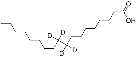 9,9,10,10-Tetra Deuterio Octadecanoic Acid Struktur