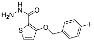 3-(4-Fluorobenzyloxy)thiophene-2-carbohydrazide Struktur