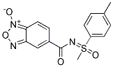 5-({[1-methyl-1-(4-methylphenyl)-1-oxo-lambda~6~-sulphanylidene]amino}carbonyl)-2,1,3-benzoxadiazol-1-ium-1-olate Struktur