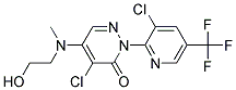 4-Chloro-2-[3-chloro-5-(trifluoromethyl)pyridin-2-yl]-5-[(2-hydroxyethyl)methylamino]-3(2H)-pyridazinone Struktur