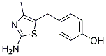 2-Amino-5-(4-hydroxybenzyl)-4-methyl-1,3-thiazole Struktur