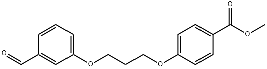 Methyl 4-[3-(3-formylphenoxy)propoxy]benzoate Struktur