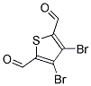 3,4-dibromothiophene-2,5-dicarbaldehyde Struktur