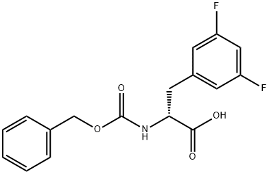 Cbz-3,5-Difluoro-D-Phenylalanine Struktur