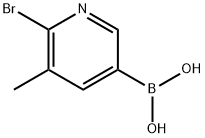 6-Bromo-5-methylpyridine-3-boronic acid Struktur