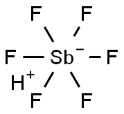 HYDROGEN HEXAFLUOROANTIMONATE
 Struktur