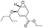 (5R,7R)-5-((R)-1-ETHYL-PROPOXY)-7-OXA-BICYCLO[4.1.0]HEPT-3-ENE-3-CARBOXYLIC ACID ETHYL ESTER Struktur