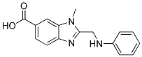 3-METHYL-2-PHENYLAMINOMETHYL-3H-BENZOIMIDAZOLE-5-CARBOXYLIC ACID Struktur