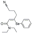 6-CYANO-(Z)-3-PHENYLSELENYL-HEX-2-ENOIC ACID DIETHYLAMIDE Struktur