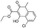 8-CHLORO-1-HYDROXY-4-METHYL-3-OXO-3,4-DIHYDRO-NAPHTHALENE-2-CARBOXYLIC ACID ETHYL ESTER Struktur