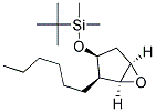 TERT-BUTYL-((1S,2R,3S,5R)-2-HEXYL-6-OXA-BICYCLO[3.1.0]HEX-3-YLOXY)-DIMETHYL-SILANE Struktur