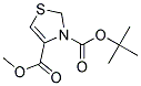 METHYL N-BOC-THIAZOLINE-4-CARBOXYLATE Struktur