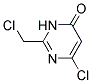 6-CHLORO-2-CHLOROMETHYL-3H-PYRIMIDIN-4-ONE Struktur