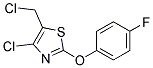 4-CHLORO-5-CHLOROMETHYL-2-(4-FLUOROPHENOXY)THIAZOLE Struktur