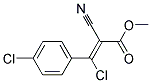 3-CHLORO-3-(4-CHLOROPHENYL)-2-CYANO-2-PROPENOIC ACIDETHYL ESTER Struktur