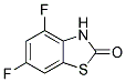 4,6-DIFLUORO-2(3H)-BENZOTHIAZOLONE Struktur