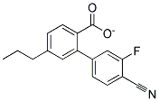 3-Fluoro-4-Cyanophenyl-4'-Propylbenzoate Struktur