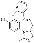 8-Chloro-6-(2-Fluorophenyl)-1-Methyl-3A,4-Dihydro-3H-Imidazo[1,5-A][1,4]-Benzodiazepine Struktur