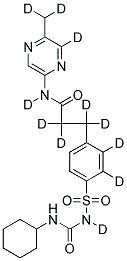 GLIPIZIDE-D11 Struktur