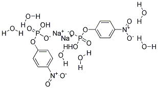 P-NITROPHENYLPHOSPHATE, DISODIUM, HEXAHYDRATE, REAGENT GRADE Struktur