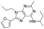 N-SEC-BUTYL-8-(FURAN-2-YL)-2-METHYL-9-PROPYL-9H-PURIN-6-AMINE Struktur