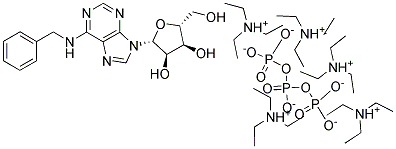 N-BENZYLADENOSINE TRIPHOSPHATE, TRIETHYLAMMONIUM Struktur