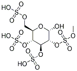 METHYL A-D-GLUCOPYRANOSIDE 2,3,4,6-TETRASULFATE, Struktur