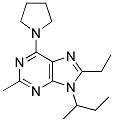 9-SEC-BUTYL-8-ETHYL-2-METHYL-6-(PYRROLIDIN-1-YL)-9H-PURINE Struktur