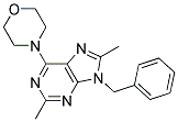 9-BENZYL-2,8-DIMETHYL-6-MORPHOLINO-9H-PURINE Struktur