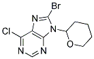 8-BROMO-6-CHLORO-9-(TETRAHYDRO-2H-PYRAN-2-YL)PURINE Struktur