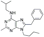 8-BENZYL-9-BUTYL-N-ISOBUTYL-2-METHYL-9H-PURIN-6-AMINE Struktur