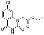 7-CHLORO-3,4-DIHYDRO-2,4-DIOXO-1(2H)-QUINAZOLINEACETIC ACID ETHYL ESTER Struktur