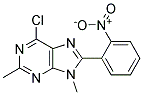 6-CHLORO-2,9-DIMETHYL-8-(2-NITROPHENYL)-9H-PURINE Struktur