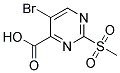 5-BROMO-2-(METHYLSULFONYL)PYRIMIDINE-4-CARBOXYLIC ACID Struktur