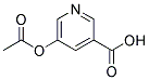 5-ACETOXYPYRIDINE-3-CARBOXYLIC ACID Struktur