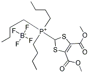 [4,5-BIS(METHOXYCARBONYL)-1,3-DITHIOL-2-YL]TRIBUTYL-PHOSPHONIUM TETRAFLUOROBORATE Struktur