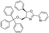 (4S,5R)-2-[4,5-DIHYDRO-5-PHENYL-4- [(TRIPHENYLMETHOXY)-METHYL]-2-OXAZOLYL] PYRIDINE, Struktur