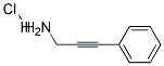 3-PHENYLPROPARGYLAMINE HCL Struktur