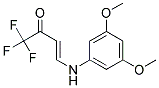 4-(3,5-DIMETHOXYANILINO)-1,1,1-TRIFLUOROBUT-3-EN-2-ONE, TECH Struktur