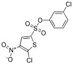 3-CHLOROPHENYL 5-CHLORO-4-NITROTHIOPHENE-2-SULFONATE, TECH Struktur