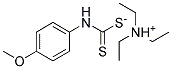 TRIETHYLAMMONIUM (4-METHOXYANILINO)METHANEDITHIOATE, TECH Struktur